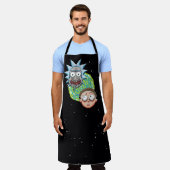 Pixelverse Rick en Morty Portal Grafisch Schort (Gedragen)