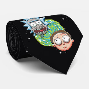 Pixelverse Rick en Morty Portal Grafisch Stropdas