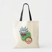Pixelverse Rick en Morty Portal Grafisch Tote Bag (Voorkant)