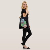 Pixelverse Rick en Morty Portal Grafisch Tote Bag (Op model)