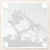 pixelvormig Fair Ride Glass onderzetter (Achterkant)