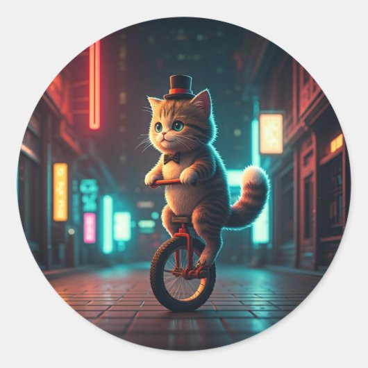 Pixelvormig Gesponnen effect Ronde Sticker (Voorkant)