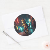 Pixelvormig Gesponnen effect Ronde Sticker (Envelop)