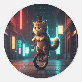 Pixelvormig Gesponnen effect Ronde Sticker