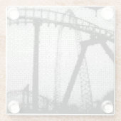 pixelvormige onderzetter van rijglas glazen onderzetter (Achterkant)