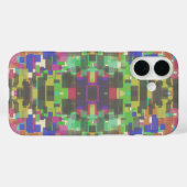Pixelvormige patronen voorbij de kleuren van de re Case-Mate iPhone case (Achterkant (horizontaal))