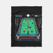 Pixelvormige pot 8-bits biljart fleece deken (Voorkant)
