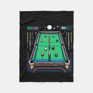 Pixelvormige pot 8-bits biljart fleece deken