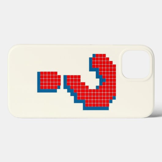 Pixelvormige vraagteken - Retro Gaming Art Case-Mate iPhone Case (Achterkant (horizontaal))