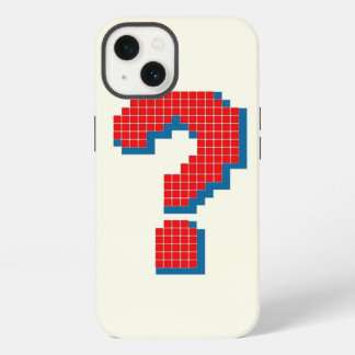 Pixelvormige vraagteken - Retro Gaming Art iPhone 13 Hoesje