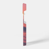 pixelvormige zonsondergang iPhone hoesje (Linkerkant)