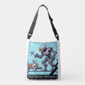 Pixelvrienden: Mecha Dog (Robot Dog) Crossbody Tas (Voorkant)