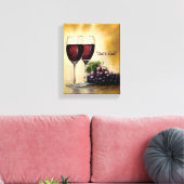 Pixerstick Sticker - "Begin om te eindigen" Canvas Afdruk (Insitu (Woonkamer))