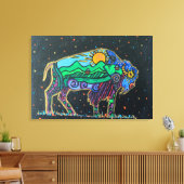 Pixerstick Sticker - Buffalo_toe Canvas Afdruk (Insitu (Woonkamer))