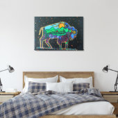 Pixerstick Sticker - Buffalo_toe Canvas Afdruk (Insitu (Slaapkamer))