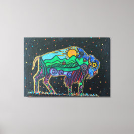 Pixerstick Sticker - Buffalo_toe Canvas Afdruk