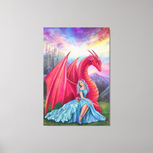 Pixerstick Sticker Fantasy wereld Canvas Afdruk (Voorkant)