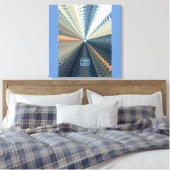Pixerstick Sticker (Indigo-Silver L.) RFPMD-ontwer Canvas Afdruk (Insitu (Slaapkamer))