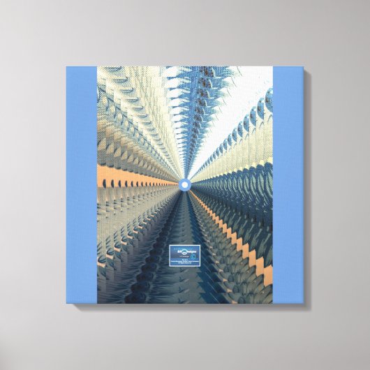 Pixerstick Sticker (Indigo-Silver L.) RFPMD-ontwer Canvas Afdruk (Voorkant)