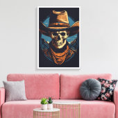 Pixerstick Sticker Kunst – Modern huis & Kantoor D Canvas Afdruk (Insitu (Woonkamer))