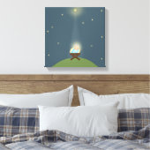 Pixerstick Sticker Met baby Jesus geboorte Illustr Canvas Afdruk (Insitu (Slaapkamer))