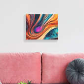 Pixerstick Sticker met gemengde kleur ontwerp Canvas Afdruk (Insitu (Woonkamer))