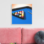 Pixerstick Sticker: Zwembadballen / biljart Canvas Afdruk (Insitu (Woonkamer))