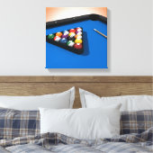 Pixerstick Sticker: Zwembadballen / biljart Canvas Afdruk (Insitu (Slaapkamer))