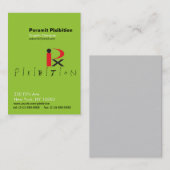 Pixibitie Verticale Chubby-visitekaartje9 Visitekaartje (Voorkant / Achterkant)