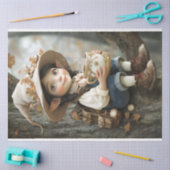 Pixie Beige Pet Mirror op het rechter weefselpapie Tissuepapier (Craft)