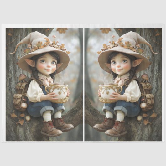 Pixie Beige Pet Weefselpapier Tissuepapier (Voorkant)