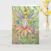 Pixie Blossom Flower Garden Fairy Kaart (Gele Bloem)