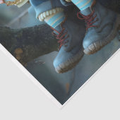 Pixie Blue Pet Mirror Afbeelding Tissue Papier (Detail)