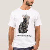 Pixie-bob Kat Maak Je Eigen Aangepaste Tekst T-shirt (Voorkant)