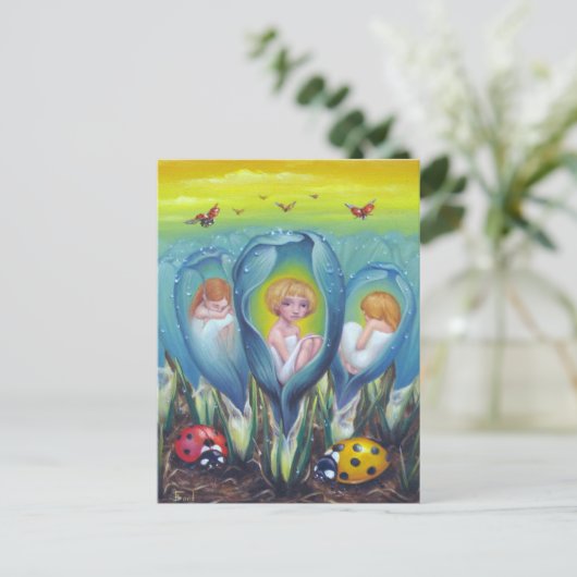 Pixie Boerderij Briefkaart (Staand voorkant)