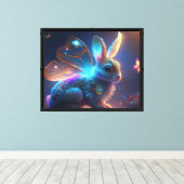 Pixie Bunny Canvas Afdruk (Insitu (Houten vloer))