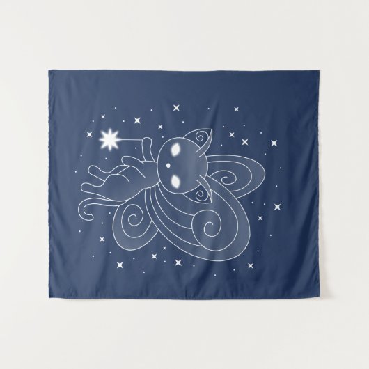 Pixie Cat - Fairy Wings Kat EP Wandkleed (Voorkant (horizontaal))