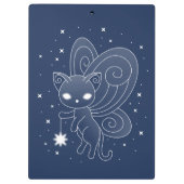 Pixie Cat - Fairy Wings Kat Klembord (Achterkant)