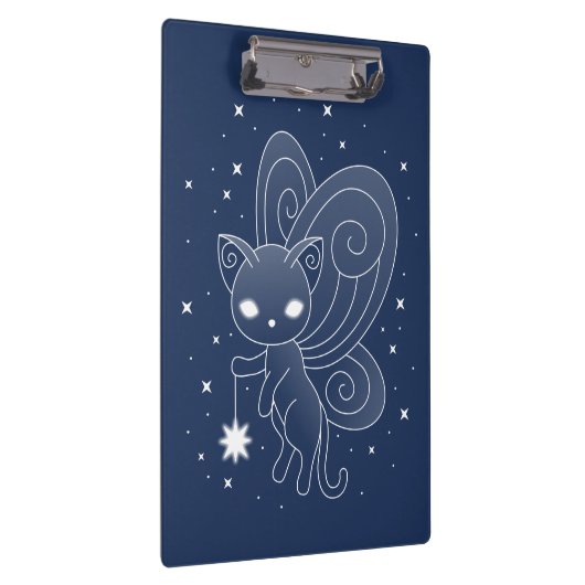 Pixie Cat - Fairy Wings Kat Klembord (Rechts)