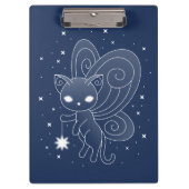 Pixie Cat - Fairy Wings Kat Klembord (Voorkant)