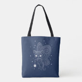 Pixie Cat - Fairy Wings Kat Tote Bag (Achterkant)