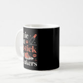 Pixie cut lipstick en sneakers korte kapsel stijl koffiemok (Voorkant links)