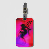 Pixie Dansend in Roze Bagagelabel (Voorkant (verticaal))