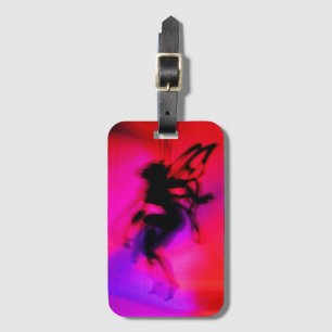 Pixie Dansend in Roze Bagagelabel