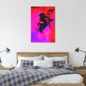 Pixie Dansend in Roze Canvas Afdruk (Insitu (Slaapkamer))
