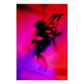 Pixie danst in roze perfect poster (Voorkant)