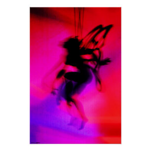 Pixie danst in roze perfect poster