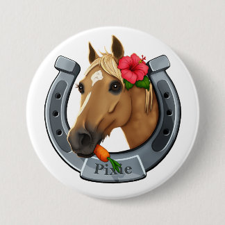 Pixie de merrie ronde button 7,6 cm