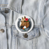 Pixie de merrie ronde button 7,6 cm (In situ)