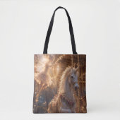 Pixie Draaimolen en Eenhoorns Tote Bag (Voorkant)